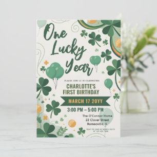 Ein Glückliches Jahr St. Patrick's Day 1. Geburt Einladung