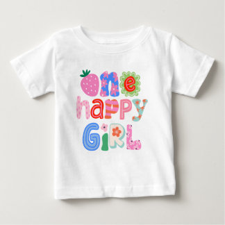 Ein glückliches Mädchen 1. Geburtstags-Shirt Baby T-shirt
