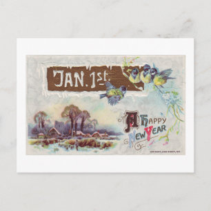Ein glückliches neues Jahr Feiertagspostkarte