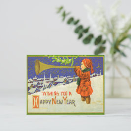 Ein glückliches neues Jahr Postkarte