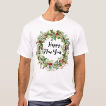 Ein glückliches neues Jahr und ein Weihnachtsmann