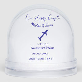Ein glückliches Paar - Abenteuer beginnt Hochzeit Schneekugeln