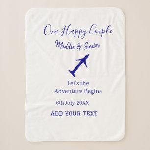Ein glückliches Paar - Abenteuer beginnt Hochzeit Sherpadecke