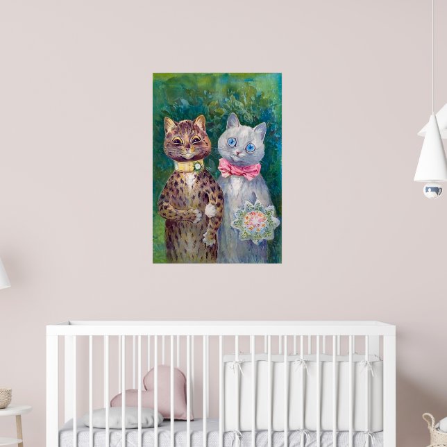 Ein glückliches Paar | Louis Wain | Poster (Kinderzimmer 2)
