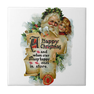 Ein glückliches Weihnachten Fliese