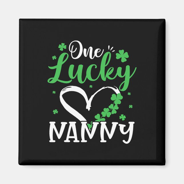 Ein Glücks-Kindermädchen St Patricks Day Irisches  Magnet (Vorne)