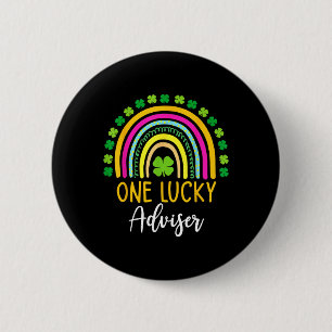 Ein Glücksberater St. Patrick Tag Shamrocks Button