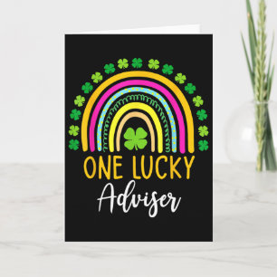 Ein Glücksberater St. Patrick Tag Shamrocks Karte