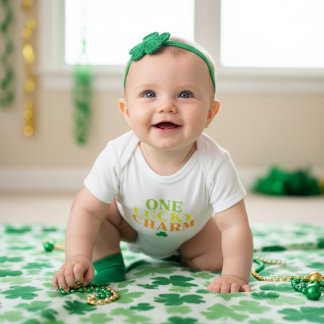 Ein Glücksbringer | Erstes St. Patty's Day-Geschen Baby Strampler