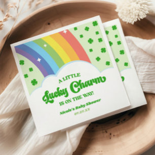 Ein Glücksbringer St. Patrick's Day Babyshower Serviette
