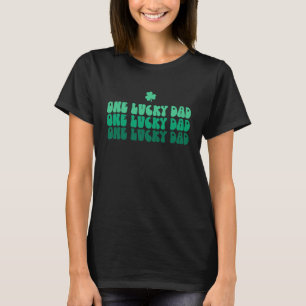 Ein Glückspapa Frohes St. Patrick's Day Papa Vati T-Shirt