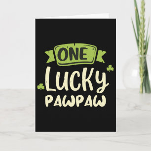 Ein Glückspapaya St. Patrick's Day Lustige Überein Karte