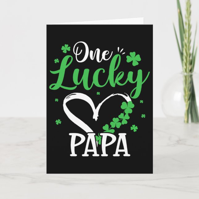 Ein Glückspapst St. Patricks Day Irisches Grün Sha Karte (Vorderseite)