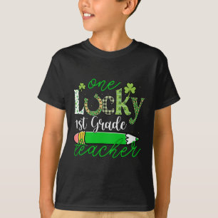 Ein Glückspilz 1. Klasse Lehrer St. Patrick's Day T-Shirt