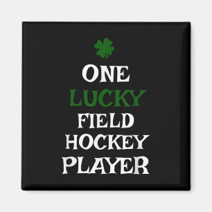 Ein Glückspilz beim Feldhockey St. Patricks Day Ir Magnet