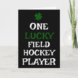 Ein Glückspilz Feldhockey-Spieler St. Patrick's Da Karte