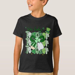 Ein Glückspilz-Lehrer Groovy Retro-Schleife Lehrer T-Shirt