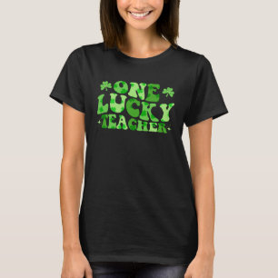 Ein Glückspilz-Lehrer Retro Vintage St. Patrick s T-Shirt