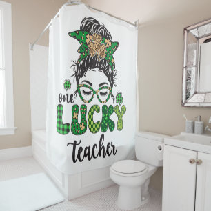 Ein Glückspilz-Lehrer - St. Patrick's Day Duschvorhang