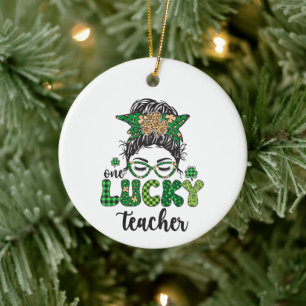 Ein Glückspilz-Lehrer - St. Patrick's Day  Keramik Ornament