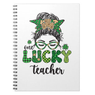 Ein Glückspilz-Lehrer - St. Patrick's Day  Notizblock