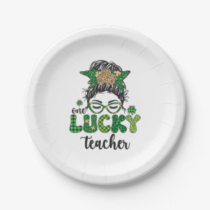 Ein Glückspilz-Lehrer - St. Patrick's Day  Pappteller