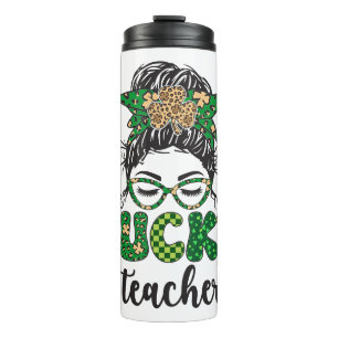 Ein Glückspilz-Lehrer - St. Patrick's Day Thermosbecher
