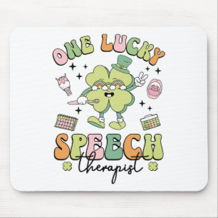 Ein Glückspilz Logopäde St Patricks Day Sprachther Mousepad
