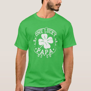 Ein Glückspilz Papa St Patrick's Day Geschenke für T-Shirt