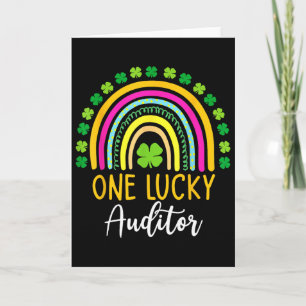 Ein Glückspilz Prüfer St. Patrick Tag Shamrocks Karte