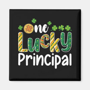 Ein Glücksschulrektor St. Patricks Tag Magnet