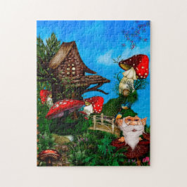 Ein Gnome für meine Garden Fantasy Art Puzzle
