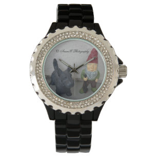Ein Gnome und seine Hundeuhr Armbanduhr