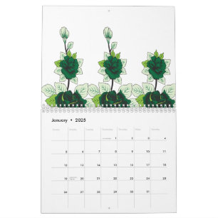 Ein Golden Retriever-Welpe sitzt auf einem grasbew Kalender