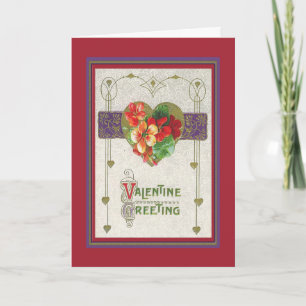 ein goldenes Herz, Narzisse, Deco Valentinsgruß Feiertagskarte