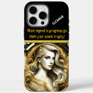 Ein goldenes Portrayal eines Data Scientists bei d iPhone 16 Pro Max Hülle