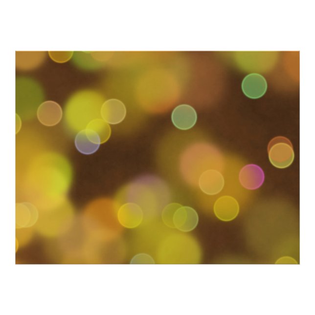 Ein goldenes Weihnachtsmuster auf dem Braun Fotodruck (Vorne)