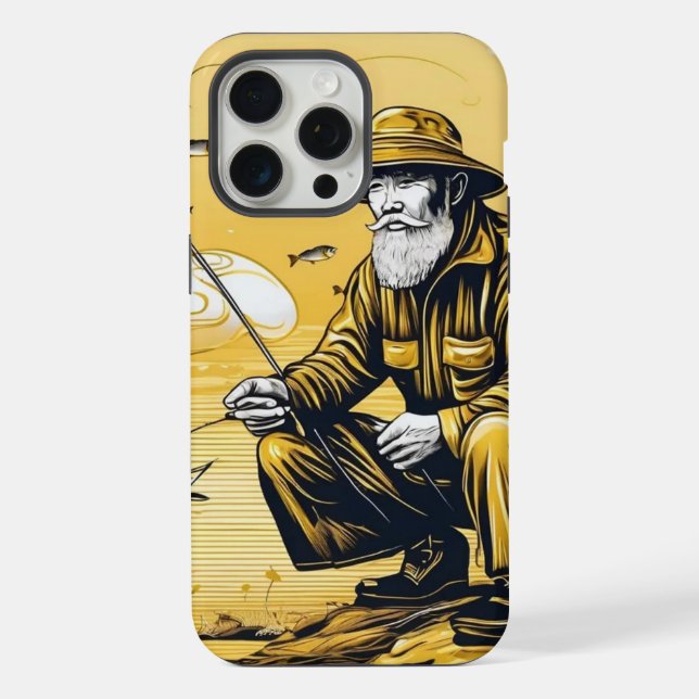 Ein Goldfischer iPhone Hülle (Rückseite)