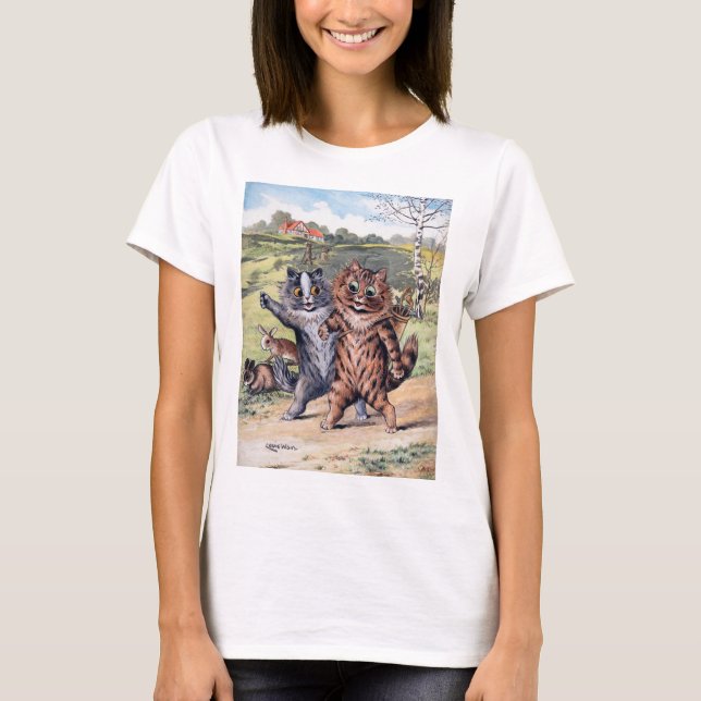 Ein Golfspiel, Louis Wain T-Shirt (Vorderseite)
