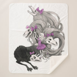 Ein gotisches Mädchen und ihre Dunkelheit: Sherpadecke