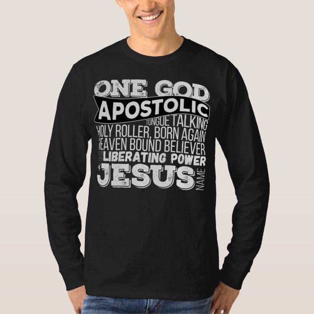 Ein Gott apostolischer Song T-Shirt (Vorderseite)