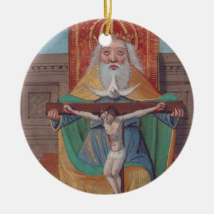 Ein Gott Heilige Dreifaltigkeit in Ruhm Keramik Ornament