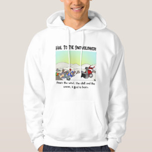 Ein Gott ist der Geborene Weiße Mann Hoodie