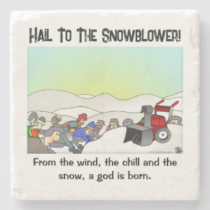 Ein Gott ist ein Geborener Untersetzer aus Stein