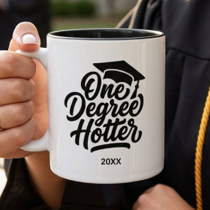 Ein Grad heißer Abschluss Abiturientenklasse 2026 Zweifarbige Tasse