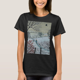 Ein Grafik-T-Shirt 'Eine schneebedeckte Wanderung' T-Shirt