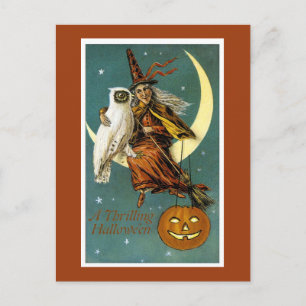 Ein grillendes Halloween Postkarte