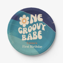 EIN Groovy Babe 1. Geburtstag Groovy Eins Daisy