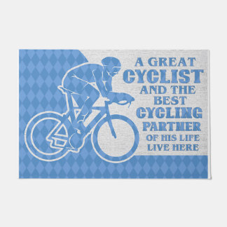 Ein großartiger Radfahrer und der beste Radsportpa Fußmatte