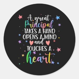 Ein großartiger Schulleiter Beste Principals Runder Aufkleber